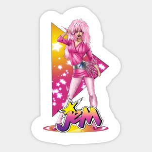 Jem with logo Sticker